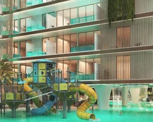 Dubaj projekty apartamentów wśród   lśniących lagun i bujnej zieleni